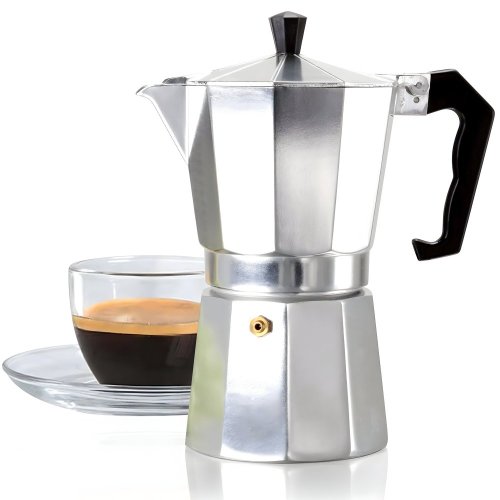Aluminiowa kawiarka moka do espresso 600 ml – do kuchenki gazowej i płyty ceramicznej
