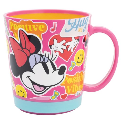 Bezpečný plastový pohár 410 ml - Minnie Mouse Flower Power