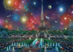 Ohňostroj na Eiffelově věži 1000 dílků - SCHMIDT