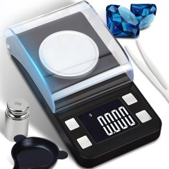 Elektroniczna waga jubilerska kieszonkowa 0,001–20 g LCD z bateriami