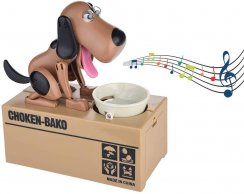 Dog money box for coins