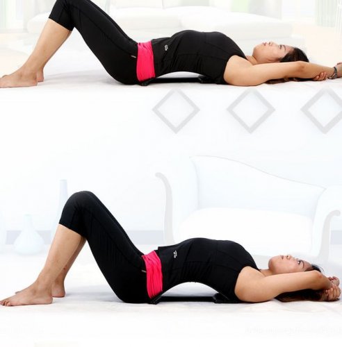Support for massage and back stretching