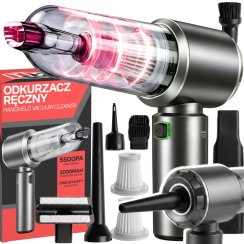 Odkurzacz ręczny 120 W akumulator 5500 Pa silnik bezszczotkowy 3 prędkości