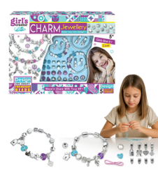 Sada na výrobu náramků s přívěsky charms
