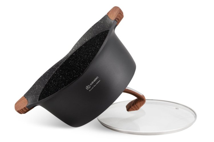 Set of dishes with marble surface - 15 pieces