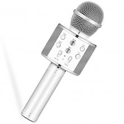 Wireless karaoke microphone WS-858 - Silver