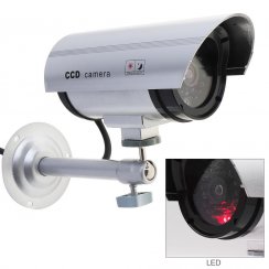Dummy outdoor dummy security camera with infrared illumination