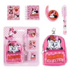 Zestaw do pisania z mini plecakiem Minnie Mouse