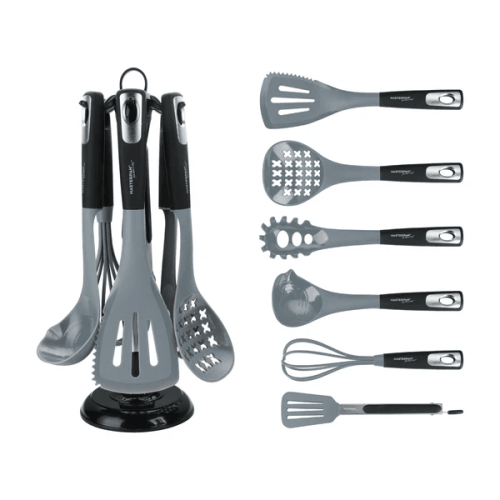 Set of kitchen utensils with practical stand - 7 pcs