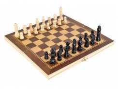 Wooden portable chess - 30x30cm