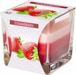 Bispol Svíčka ve skle Strawberry