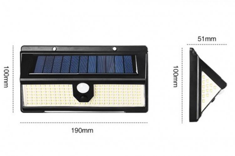 Solární LED světlo s detekcí pohybu a nouzovým režimem CL-S190