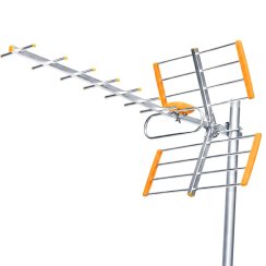 Antena do naziemnego odbioru telewizyjnego DVB-T2 mocna kierunkowa zewnętrzna Combo MUX8 4K LTE ER1240