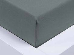 Jersey sheet Exclusive double bed - dark grey 180x200 cm