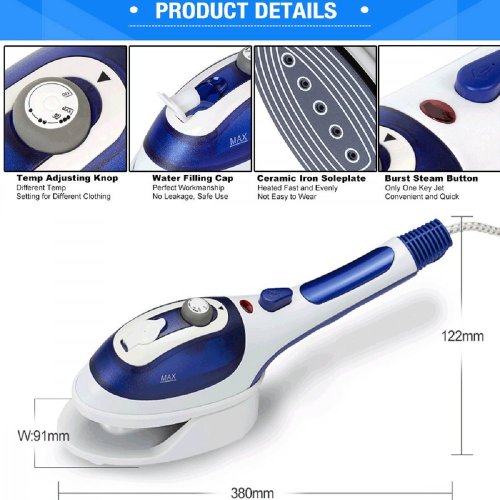 STEAM IRON Przenośne żelazko parowe 3 w 1