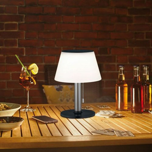 Solárna stolová lampa LED s ťahovým spínačom
