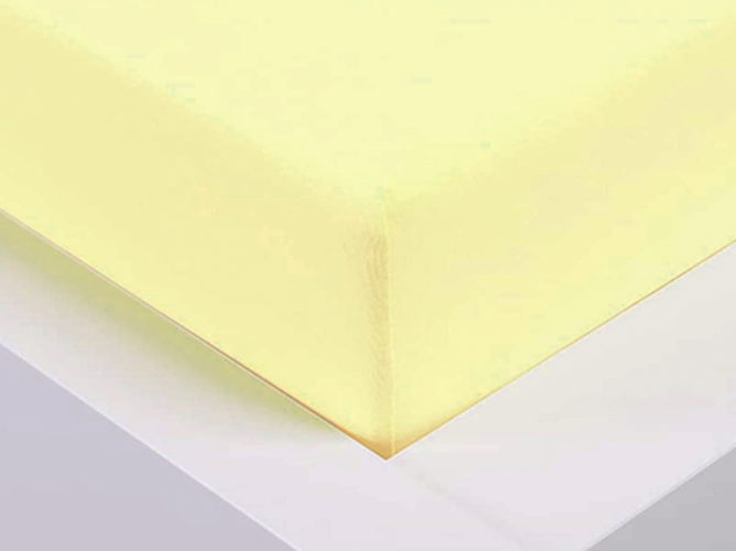 Jersey sheet Exclusive single bed - vanilla 90x200 cm