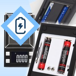 Elektroniczna waga jubilerska kieszonkowa 0,001–20 g LCD z bateriami
