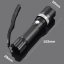 Ręczna metalowa latarka akumulatorowa LED SWAT ZOOM + akcesoria
