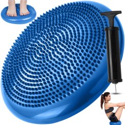 Senzomotorický disk podložka rehabilitační ježek + pumpa – modrá S012