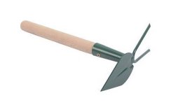 Motyka spiczasta + 2-zębna/trzonek 25cm
