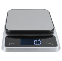 Kuchyňská digitální váha do 10 kg (1 g), stříbrná