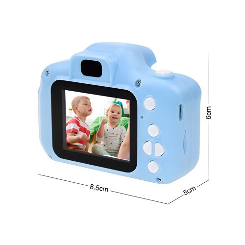Digitální fotoaparát kamera pro děti HD hry šňůrka modrý - E225-1