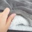 TV hoodie / blanket with hood - grey