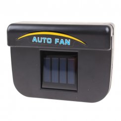 Solar car fan