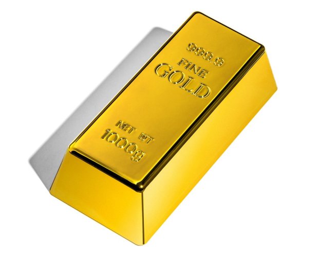 Gold ingot - doorstop