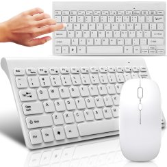 Bezprzewodowa klawiatura i mysz, zestaw mini slim USB