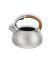 Ấm đun nước inox có còi và trang trí bằng gỗ - 3 l