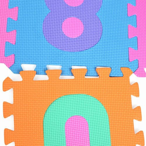 Foam puzzle with numbers 10 pieces