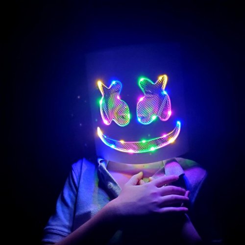 Maska DJ Marshmello - svietiaca