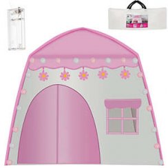 Dětský stanový domeček s bavlněnými lampičkami