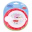Two-piece plastic set of dishes Piglet Pepa - bowl and spoon - red