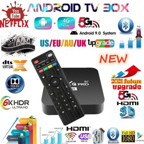 0022635 android smart tv 6k box fo r3 4g ram 32g rom
