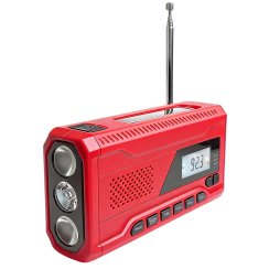 Przenośne radio awaryjne – powerbank, latarka, dynamo, panel solarny