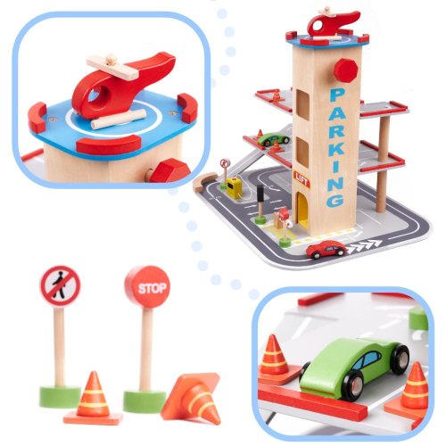 Bãi đậu xe bằng gỗ LULILO BENINO Nhà để xe thành phố hai tầng