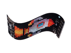 Elastyczny panel LED RGB z obsługą Bluetooth do samochodu – programowalny wyświetlacz tekstowy 18 x 7 cm