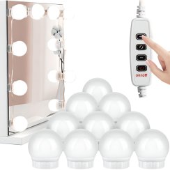 Lampki LED do lusterka toaletki – 10 stopni jasności, 2 m