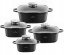 Set of 4 baking pans with marble surface - 8 pcs