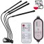 4x lampa pro pěstování rostlin 80x LED Full Spectrum 36 W + dálkový ovladač - E949-1