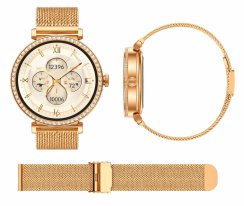 Smartwatch X61 zlaté dámské chytré hodinky