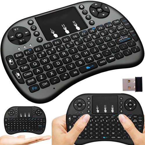 Podsvícená bezdrátová mini klávesnice i8 Bluetooth pro Smart TV