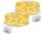 Vánoční dekorační mini LED řetěz 2 m 20 LED na baterie - 2 ks - teplá bílá