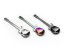Metal guitar-shaped spoons, COLORFUL - set of 3