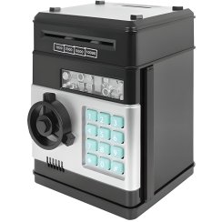 Pokladnička – trezor s elektronickým zámkem na mince a bankovky + PIN kód