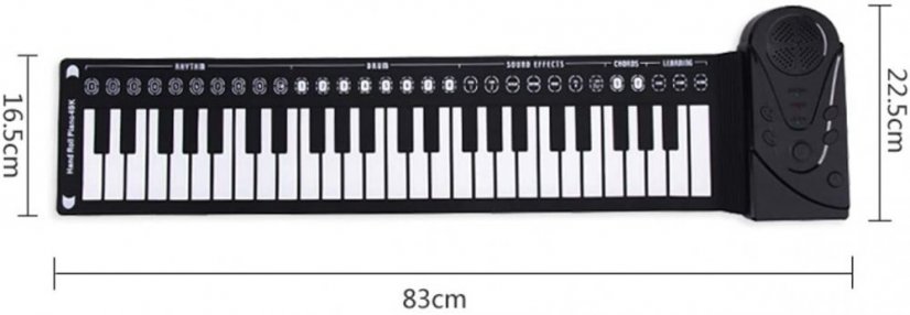 Rolovacie piano - 49 kláves
