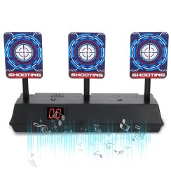 Elektronický terč na střelbu – 3 cíle, LCD displej, počítadlo bodů